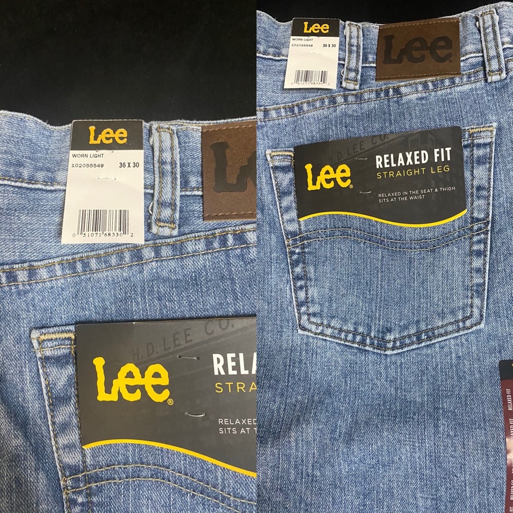 BUNDLE OF TWO PAIR LEE Jeans Mens 36 30 New With Tags